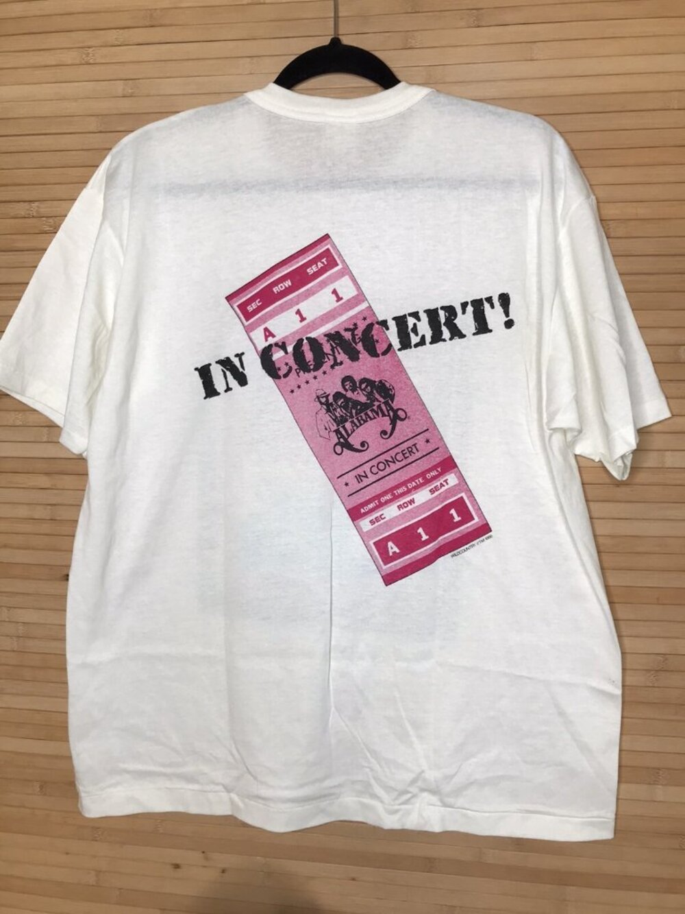 Vintage 1986 ALABAMA Country Band Single Stitch T-Shirt sz XL Made In USA unworn - Picture 5 of 9